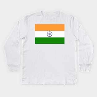 Flag of India Kids Long Sleeve T-Shirt